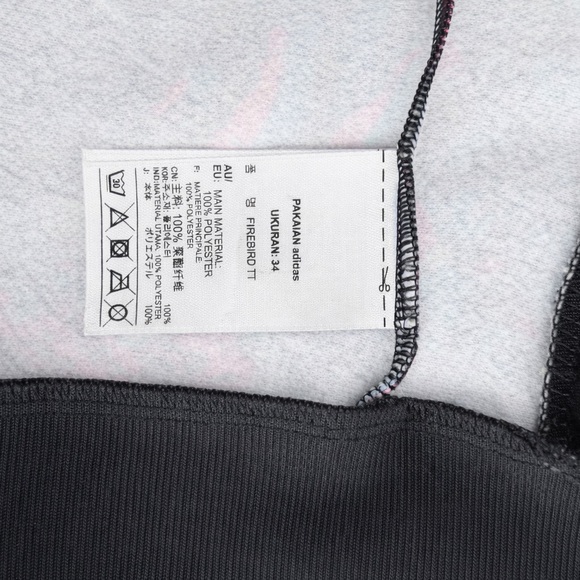 Adidas Originals Firebird floral Track Jacket Black Multi S Y2K Archive - Picture 9 of 11